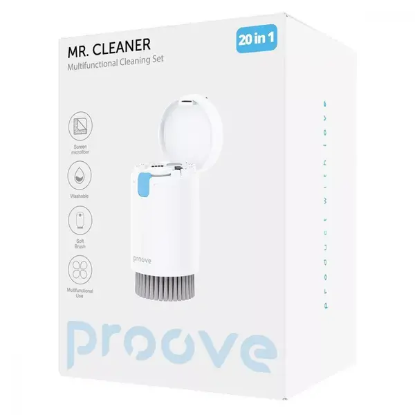 Багатофункціональний набір для чищення Proove Mr.Cleaner 20in1 (білий), изображение 2