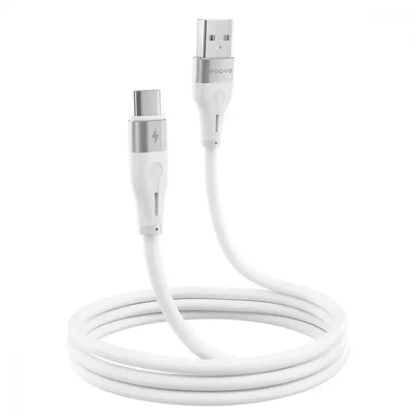 Кабель Proove Soft Silicone Type-C 2.4A (1m) White