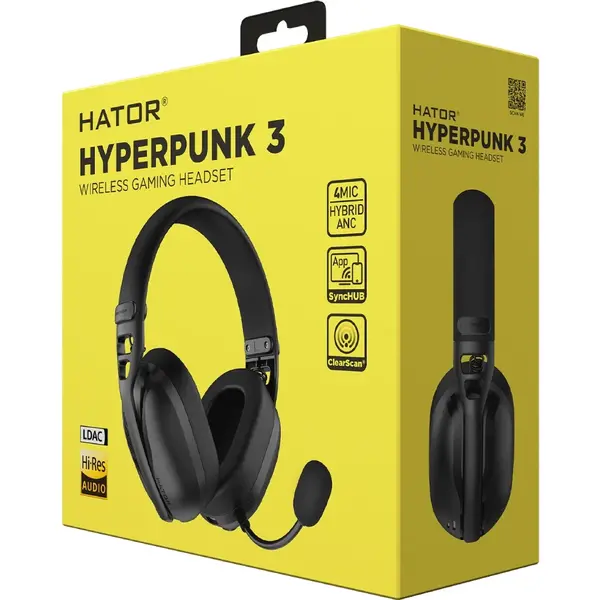 Навушники з мікрофоном HATOR HYPERPUNK 3 Hi-Res Black (ESH15), зображення 14