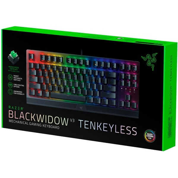 Клавіатура дротова ігрова Razer BlackWidow V3 TKL RU (RZ03-03490700-R3R1), зображення 9