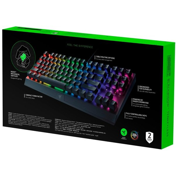 Клавіатура дротова ігрова Razer BlackWidow V3 TKL RU (RZ03-03490700-R3R1), зображення 11
