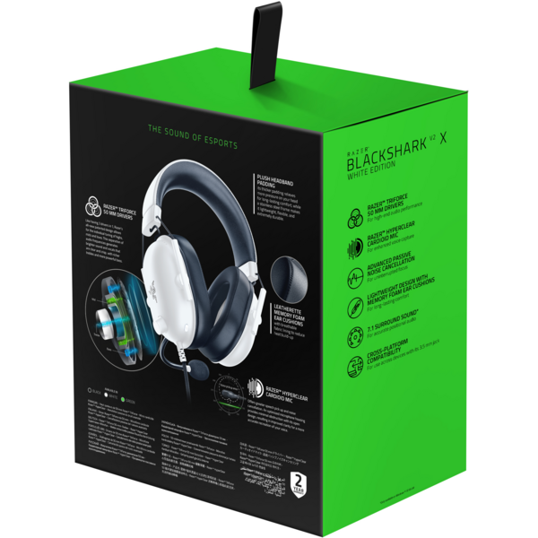 Гарнитура Razer Blackshark V2 X White (RZ04-03240700-R3M1), изображение 6