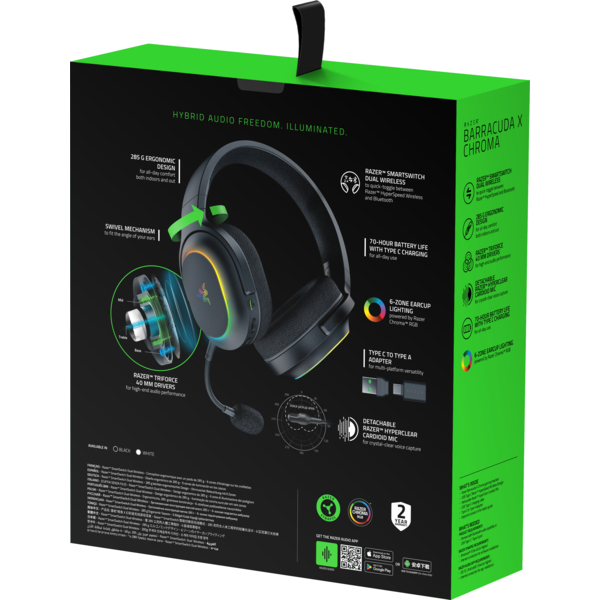Гарнітура Razer Barracuda X CHROMA, Black (RZ04-05220100-R3M1), зображення 9