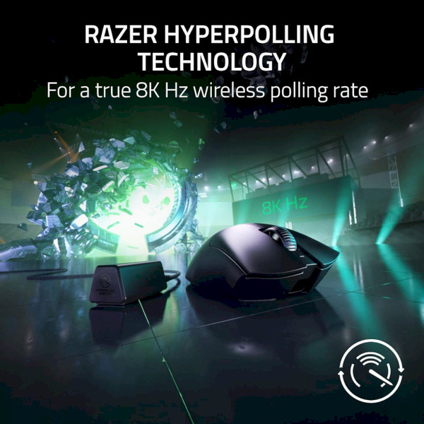Мышь Razer DeathAdder V3 PRO и HyperPolling Wireless Dongle (RZ01-04630300-R3WL), изображение 4