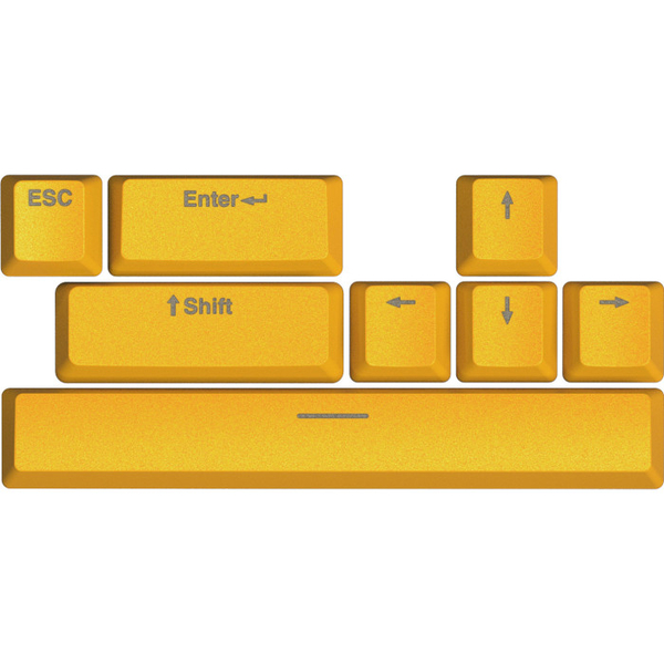 HATOR Sunny Yellow PBT keycaps - ESC/SPACE/ENTER/R.SHIFT/ARROWS (HTS-715)