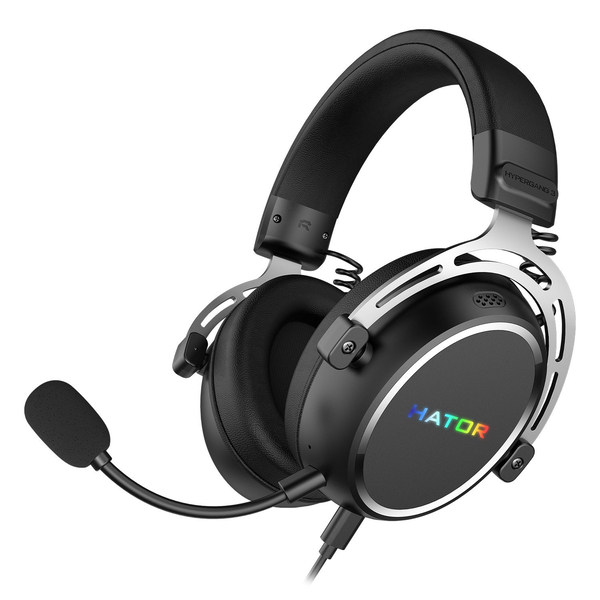 Игровая гарнитура HATOR HYPERGANG 3 Hi-Res (ESH50) USB7.1 black, BT phone calls