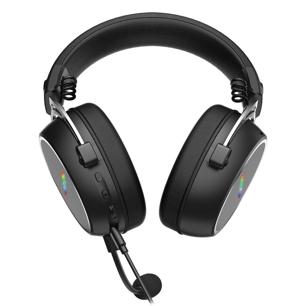 Игровая гарнитура HATOR HYPERGANG 3 Hi-Res (ESH50) USB7.1 black, BT phone calls, изображение 2