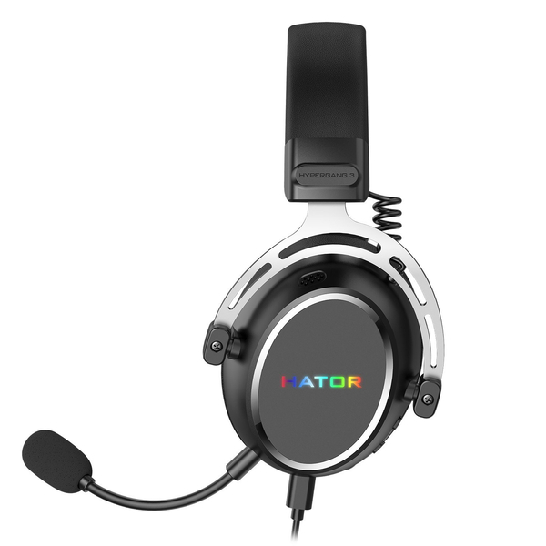 Ігрова гарнітура HATOR HYPERGANG 3 Hi-Res (ESH50) USB7.1 black, BT phone calls, зображення 4