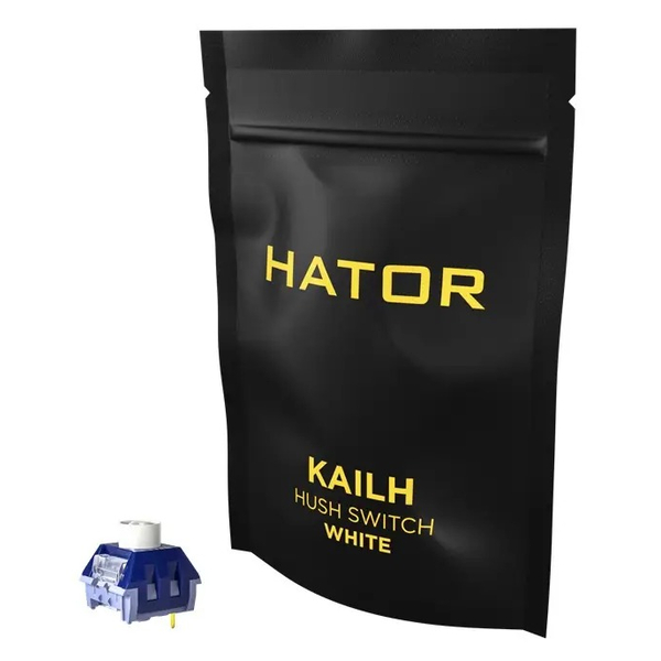 Набор переключателей для клавиатуры (свитчи) HATOR Hotswap Switch Kailh Hush White (HTS-107)