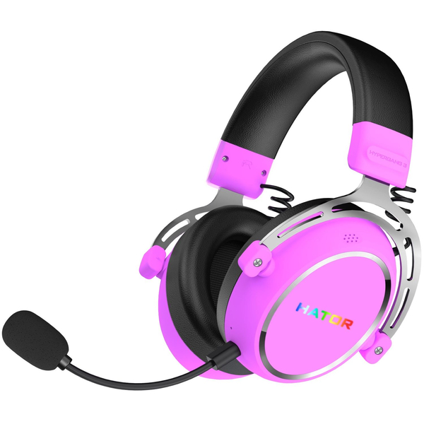 Ігрова гарнітура HATOR HYPERGANG 3 Hi-Res (ESH52) wireless cyber violet, SyncHUB connection, зображення 2