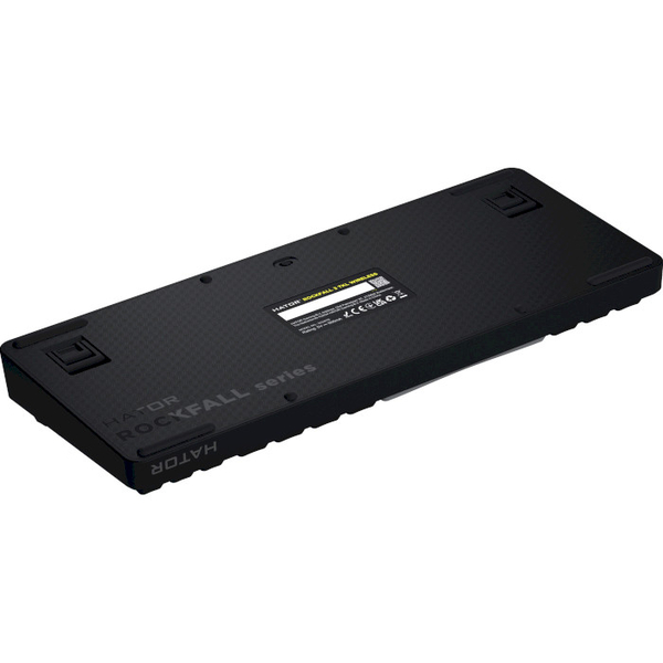 Клавіатура механічна HATOR Rockfall 3 Mecha TKL wireless orange (HTK850EU) black, UK-ISO, QMK/VIA, зображення 4