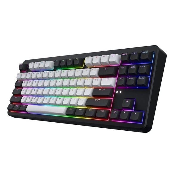 Клавіатура механічна HATOR Rockfall 3 Mecha TKL wireless orange (HTK850) black, US layout, QMK/VIA, зображення 2