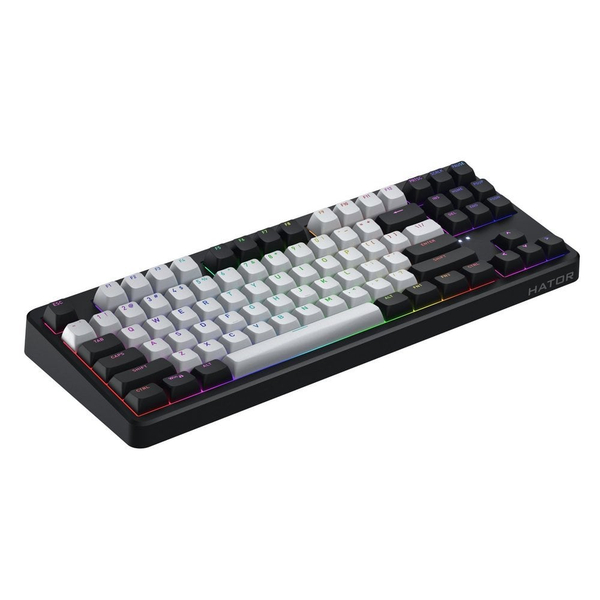 Клавіатура механічна HATOR Rockfall 3 Mecha TKL wireless orange (HTK850) black, US layout, QMK/VIA, зображення 3