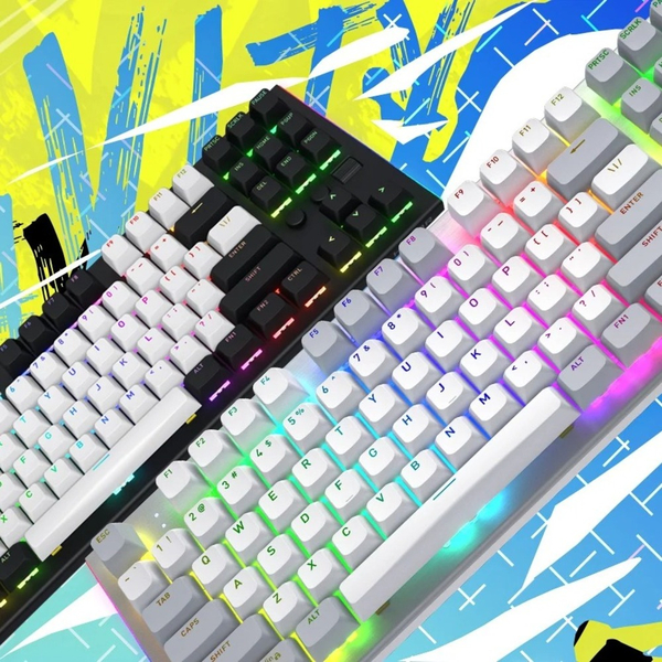 Клавіатура механічна HATOR Gravity TKL orange (HTK560) black, US layout, зображення 7