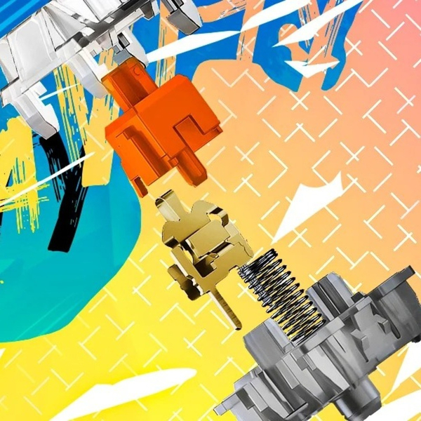 Клавіатура механічна HATOR Gravity TKL orange (HTK560) black, US layout, зображення 8