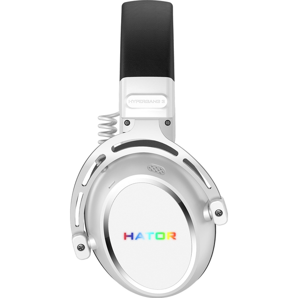 Игровая гарнитура HATOR HYPERGANG 3 Hi-Res (ESH56) wireless white, SyncHUB connection, изображение 4