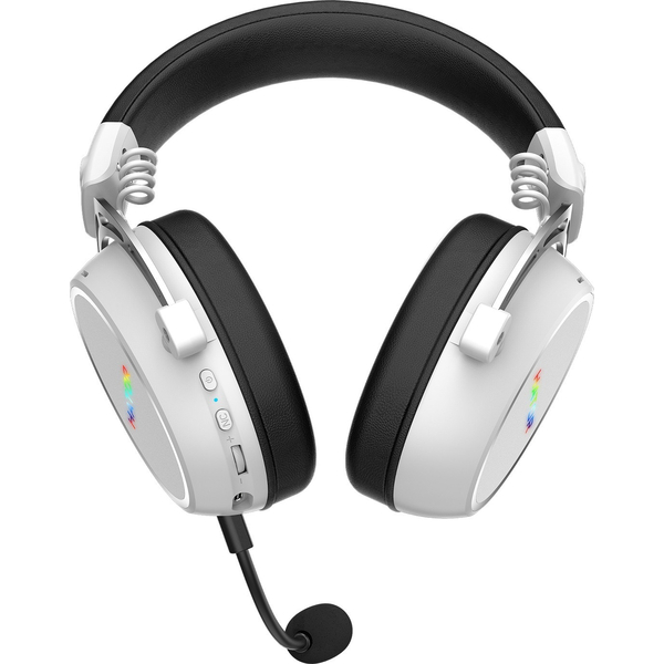 Ігрова гарнітура HATOR HYPERGANG 3 Hi-Res (ESH56) wireless white, SyncHUB connection, зображення 6
