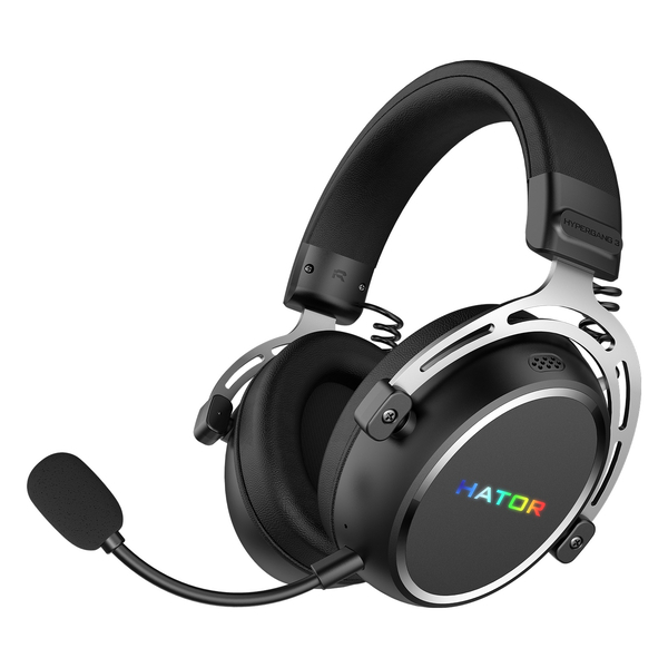 Игровая гарнитура HATOR HYPERGANG 3 Hi-Res (ESH55) wireless black, SyncHUB connection