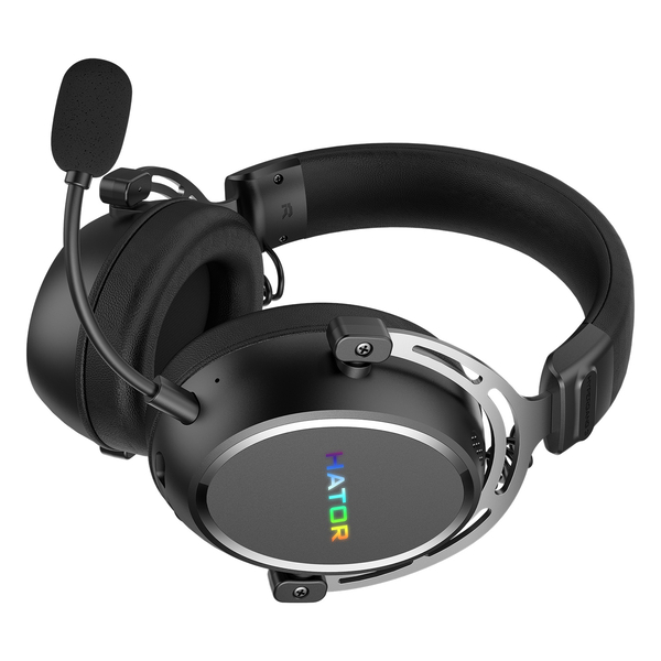 Ігрова гарнітура HATOR HYPERGANG 3 Hi-Res (ESH55) wireless black, SyncHUB connection, зображення 5