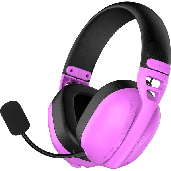 Ігрова гарнітура HATOR HYPERPUNK 3 Hi-Res (ESH19) wireless cyber violet, SyncHUB connection, зображення 2