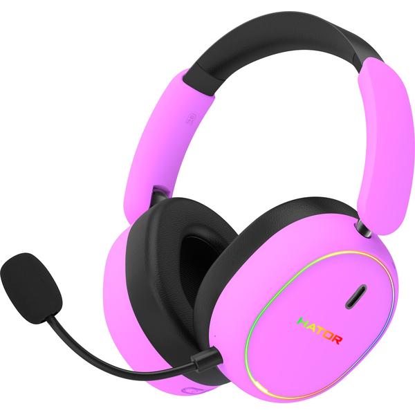 Игровая гарнитура HATOR PHOENIX 2 Hi-Res (ESH42) wireless cyber violet, SyncHUB connection