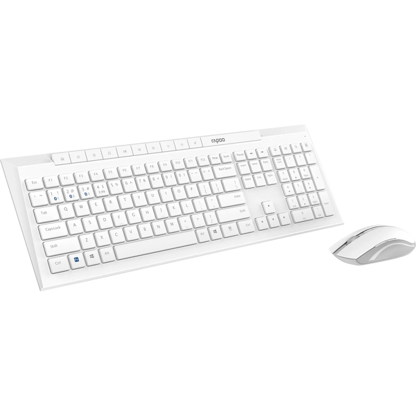 Комплект (клавиатура, мышь) RAPOO 8210M wireless, белый, изображение 3