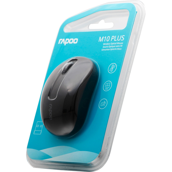Миша RAPOO M10 plus wireless, чорна, зображення 2