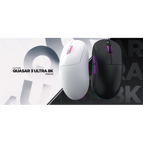 Игровая мышь HATOR Quasar 3 ULTRA 8K Wireless (HTM770) black, изображение 16
