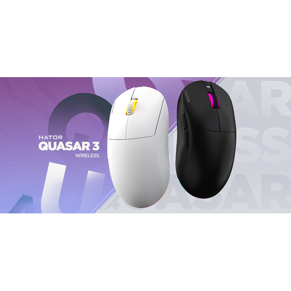 Игровая мышь HATOR Quasar 3 wireless (HTM731) white, изображение 7