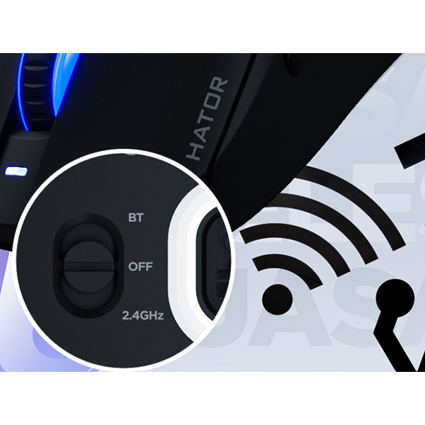 Игровая мышь HATOR Quasar 3 wireless (HTM730) black, изображение 9