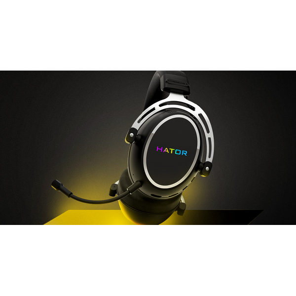 Игровая гарнитура HATOR HYPERGANG 3 Hi-Res (ESH55) wireless black, SyncHUB connection, изображение 12