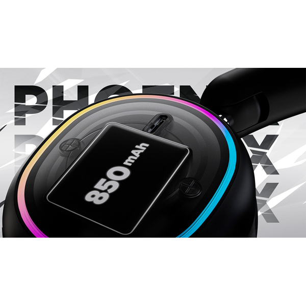 Игровая гарнитура HATOR PHOENIX 2 Hi-Res (ESH40) Wireless Black SyncHUB connection, изображение 22