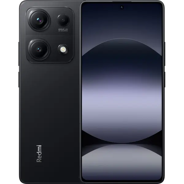 Смартфон Xiaomi Redmi Note 14S 8/128GB Midnight Black Global EU (with charger), Пам'ять: 128 Гб, Колір: Чорний, Оригінальна назва кольору: Midnight Black, Об'єм оперативної пам'яті: 8