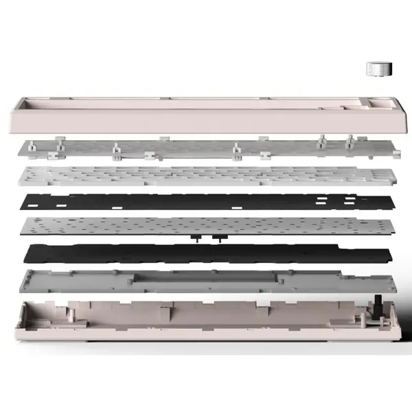 Клавиатура FL ESPORTS DIY-barebone MK750 White Three-Mode (MK750-4247), изображение 3