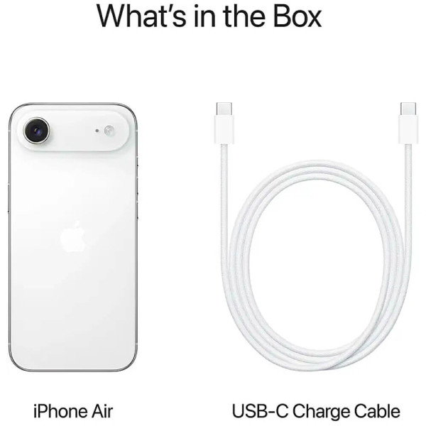 Apple iPhone 17 Air 512GB Cloud Whitе, Память: 512 Гб, Цвет: Білий, Оригинальное название цвета: Cloud Whitе, изображение 5