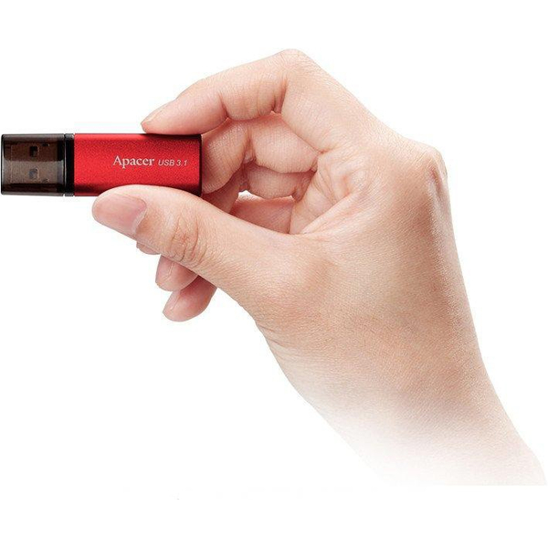 Флеш USB Apacer AH25B 128GB USB 3.1 Red (AP128GAH25BR-1), зображення 2