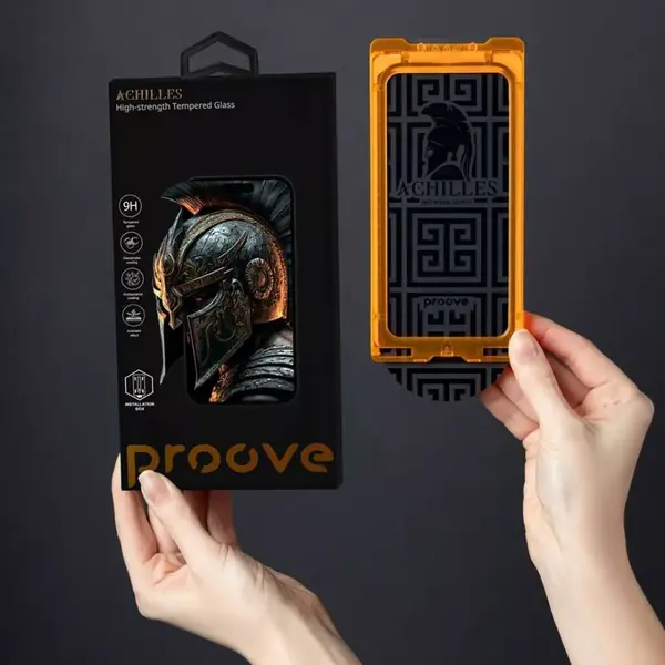 Захисне скло для смартфона Apple iPhone 17 Air Black (PGPAIB17A001) Proove Achilles Installation Box, зображення 12