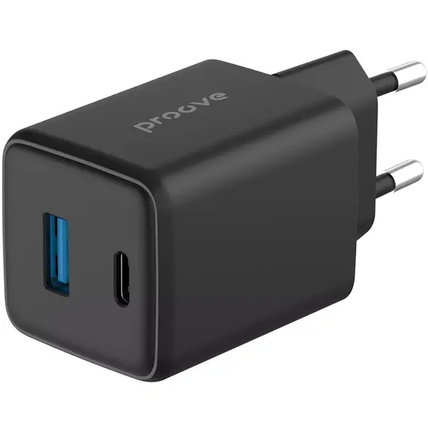 Сетевое зарядное устройство Proove Pocket Gan 45W Type-C + USB Black (WCPG45110001), изображение 5