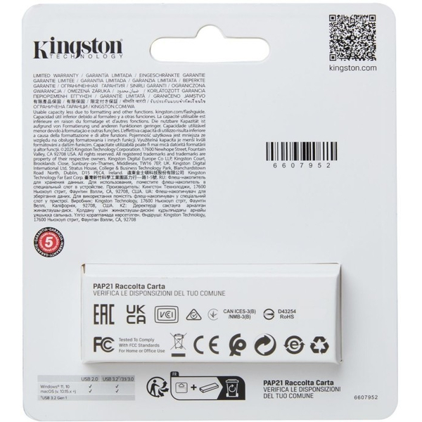 Флеш USB Kingston DataTraveler Exodia S 128 ГБ Black + Turquoise (DTXS/128GB), изображение 5