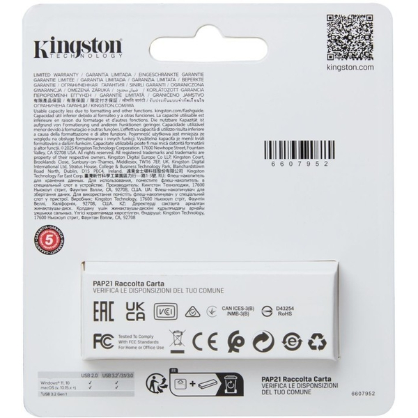 Флеш USB Kingston DataTraveler Exodia S 64 ГБ Black + Black (DTXS/64GB), зображення 5