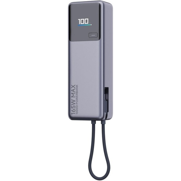 Батарея мобільна Xiaomi 10000mAh 165W Integrated Cable Gray (BHR9361GL), зображення 3