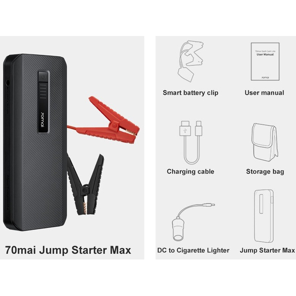 Батарея мобільна Xiaomi 70mai Jump Starter Max, изображение 8