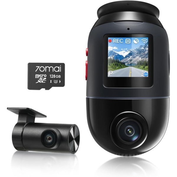 Відеореєстратор 70mai Dash Cam X800-2 Omni 128GB Black +RC14 Rear Camera Set, зображення 2