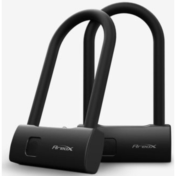 Велозамок Areox intelligent fingerprint U-lock black, изображение 4