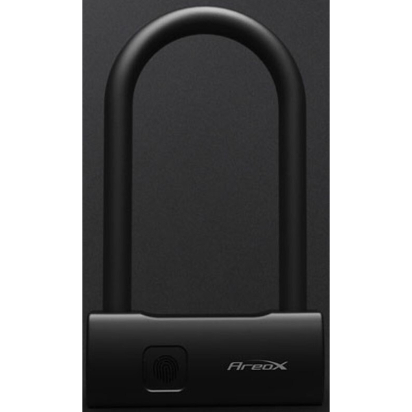 Велозамок Areox intelligent fingerprint U-lock black, изображение 3
