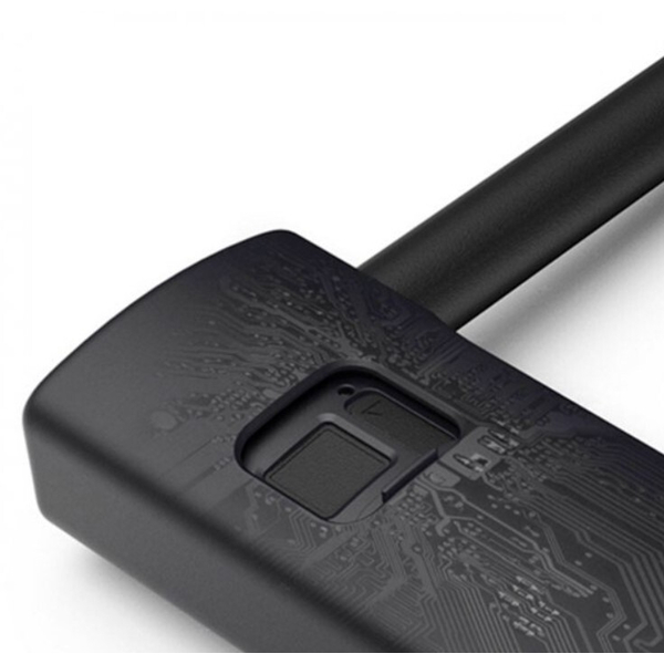 Велозамок Areox intelligent fingerprint U-lock black, изображение 10