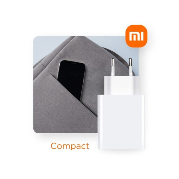 Мережевий зарядний пристрій Xiaomi 33W Charging Combo (Type-A) EU + кабель USB-C (BHR9956EU), зображення 6