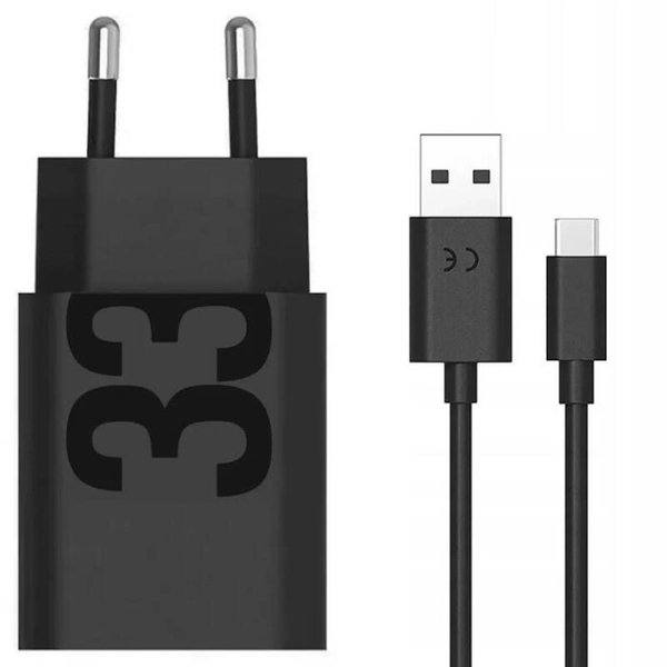 Мережевий зарядний пристрій Motorola 33W USB-А + кабель 1m (PG38C06448), изображение 3