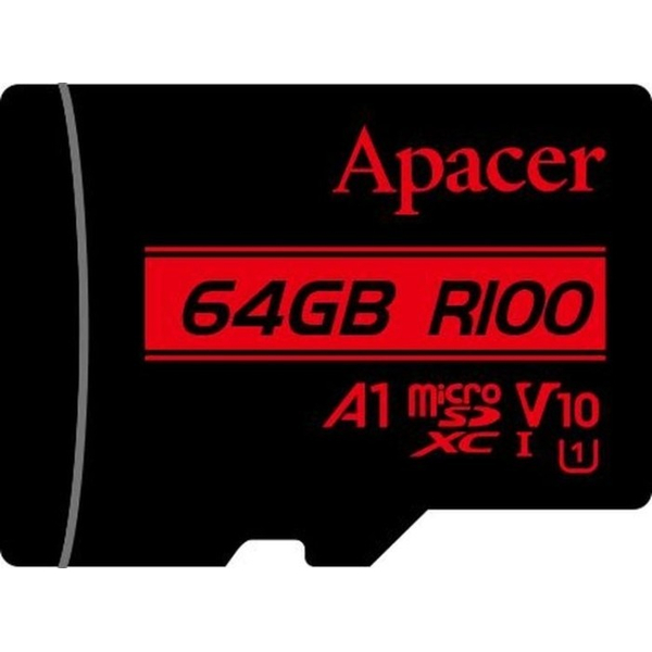Карта пам'яті Apacer microSDXC UHS-I 64GB R100, изображение 3