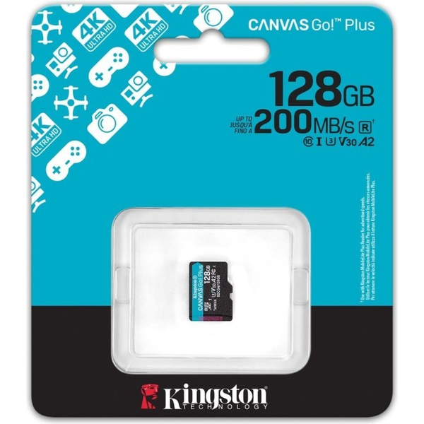 Карта пам'яті Kingston microSDXC 128GB Canvas Go Plus Gen4, изображение 4
